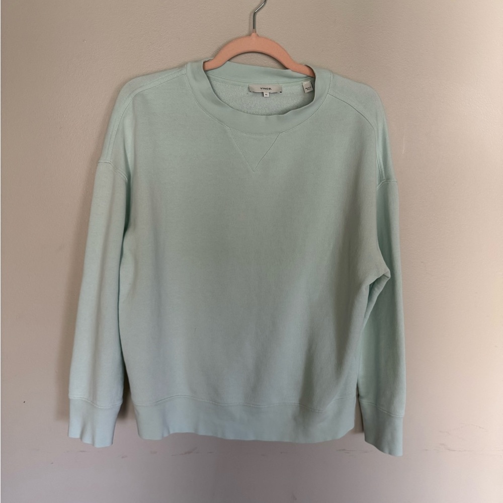 SOLD— Vince | Drop Shoulder Pullover in Sea Foam | XS - Picture 5 of 8